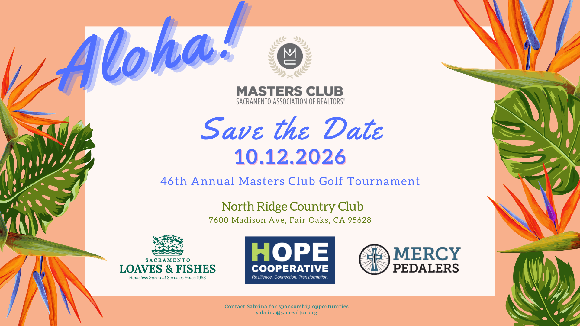 2026 Aloha MC Golf Tourney Save the Date